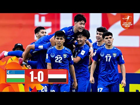 ملخص المباراة أوزبكستان - اليمن