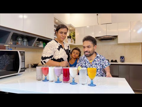 ഒന്ന് തണുത്താലോ 😃|| 8 Summer Cold Drinks || Home vlog || Gayathri Ajay