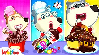 Wolfoo! Siapa yang Membuat Cokelat Lebih Enak? Tantangan Memasak Cokelat | Wolfoo Indonesia