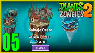 Plants vs Zombies 2: Modo Aventura " Salvaje Oeste" Gameplay  en Español - No Comentado