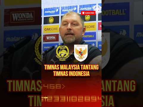 Timnas Malaysia tantang Timnas Indonesia bertanding #timnasindonesia #beritabola