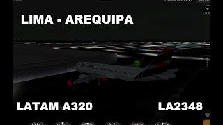 (Geofs) Lima - Arequipa (LIM - AQP) LA2348 LATAM A320