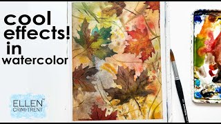 Watercolor techniques to create cool effects