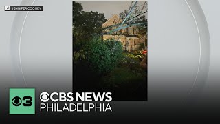 YouTube video thumbnail: Storms Topple Trees Across Gloucester County, New Jersey