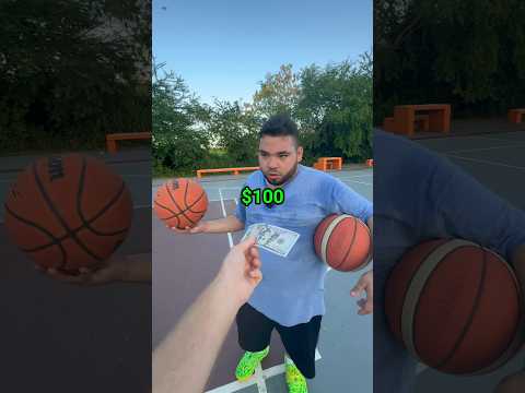 Te doy $100 si me ganas en baloncesto￼