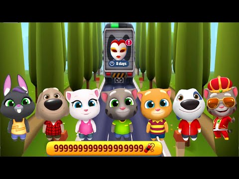 Talking Tom Gold Run - How to Unlock All Game Characters - Cowboy Tom vs Carnival Event