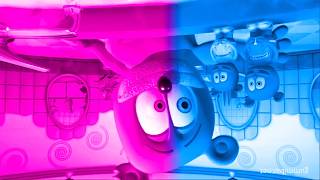 PINK & BLUE & UPSIDE DOWN & DEEP BOICE Gummibär REQQ VIDOE Bubble Up POLISH Gummybear Song