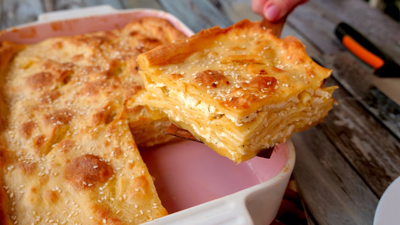 Закусочный сырный пирог - рецепт