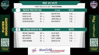 Mackay Masters O50 v Victoria Over 50 Men