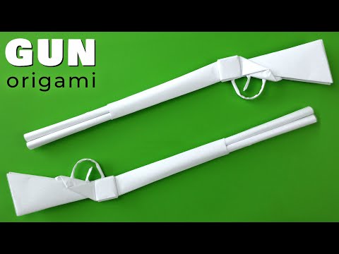 How To Make a Super Cool Paper Gun Origami!