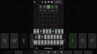 Wordle Today July 7 2026 - Wordle 1844 #shorts #wordlepuzzle #wordlegameplay
