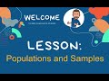 Exploring Populations and Samples