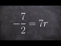 Solving Equations and Operations