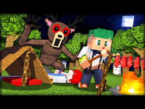 99日間森の中で生活する？！怖いシカが出る森でキャンプするマインクラフト🦌🏕️【まいくら・Minecraft】よろずや🍭