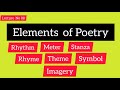 Elements of Poetry and Their Functions