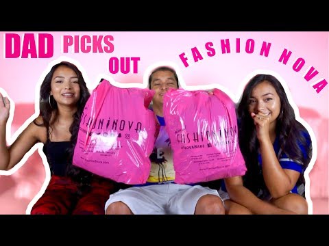 Our Dad Picks Out Our FASHION NOVA Outfits! | MontoyaTwinz