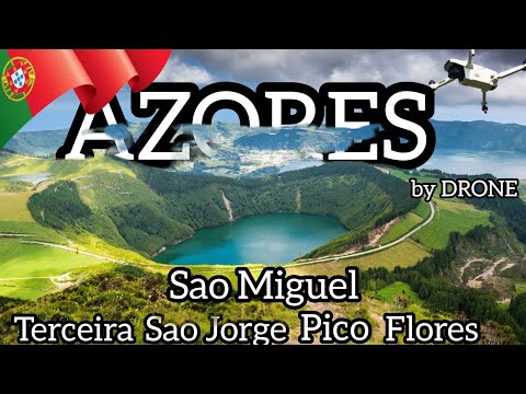 5 AZORES ISLANDS from DRONE Terceira - Sao Jorge - Pico - Flores - Sao Miguel - 4K by Yuri Grisendi