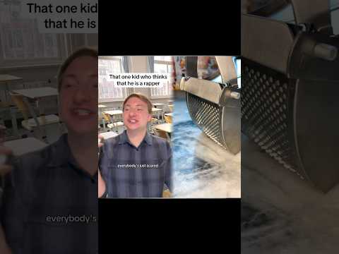 That one kid who thinks that he is a rapper #nostalgia #fypツ #greenscreen #school #pov