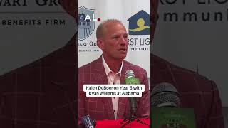 Alabama head coach Kalen DeBoer is asked about his expectations for Ryan Williams in Year 3 #RTR