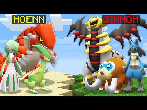 Hoenn VS Sinnoh no Minecraft Pixelmon