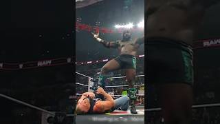 Oba Femi crying after attack Brock Lesnar #shorts