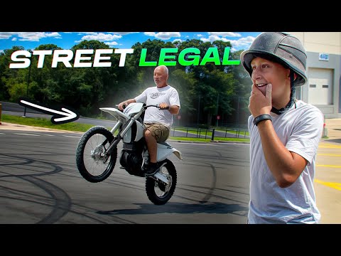 Surprised Grandpa With A New 2025 Stark Varg EX Street Legal 80HP Ebike!!