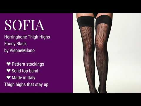 Pattern Stockings That Stay Up Without a Garter Belt