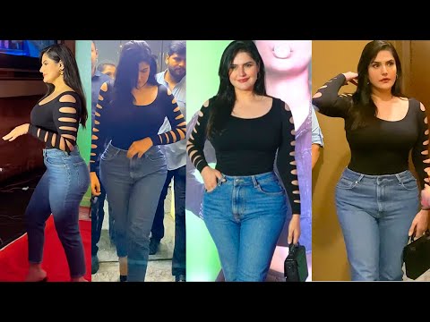 Zareen Khan ignoring Trolls for Weight Gain, looking confident in Ripped Tight Top & Jeans