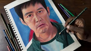 Drawing Gi-hun Player 456 from Squid Game 3