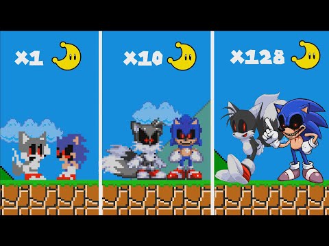 Mario Bros. but every Moon makes Sonic Exe vs Tails Exe MORE Realistic 😱(Sonic 3 Movie)