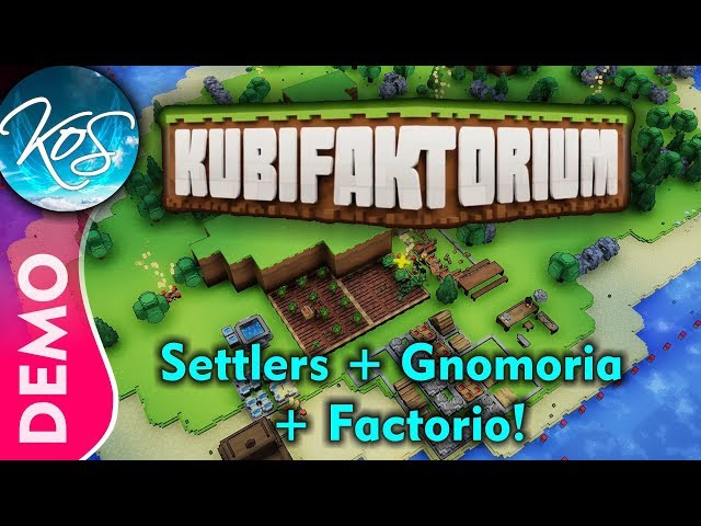 Kubifaktorium LIVESTREAM! Factorio + Settlers + Gnomoria + TTD - Demo - Let's Play, Gameplay