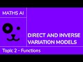 Exploring Direct and Inverse Variation Models