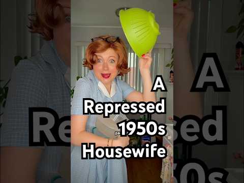 A Repressed 1950s Housewife #comedy #skit #funny #50sstyle #1950s #history #historyfacts