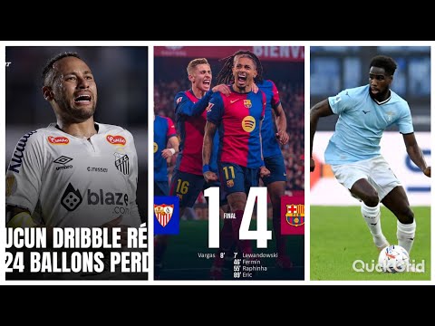 😱Incroyable démonstration du Barça⚽️Boulaye blessé🤦Neymar galère 👉