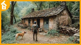A Young Man and a Dog Renovate an Abandoned House in the Wild, Independent Living | Room Makeover
