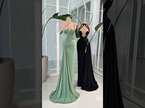 green is giving goddess 💚 but black? she’s dangerous 🖤 who wins??