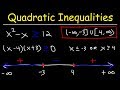 Quadratic Inequalities and Factoring