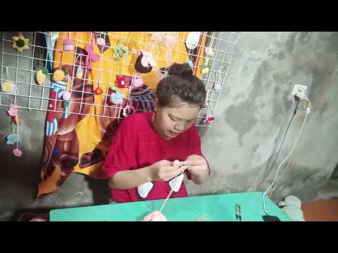 15 Phút Học Cách Móc Hoa Len Mini Cực Đẹp