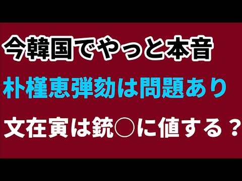 （2024.9.15）今韓国でもやっと本当のことが言えるようになった、朴槿恵弾劾は問題あり、文在寅は銃○に値する⁉︎