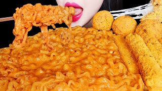 ASMR CHEESY CARBO FIRE NOODLE, MOZZARELLA CHEESE STICKS 까르보불닭 뿌링클 치즈스틱 치즈볼 먹방 EATING SOUNDS MUKBANG