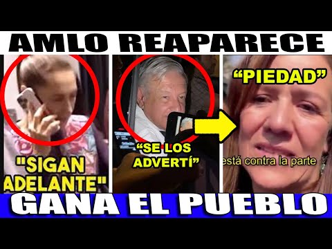 MARTES POR LA NOCHE! REAPARE AMLO ¡ASI CELEBRA VICTORIA REFORMA PODER JUDICIAL!