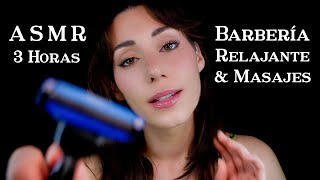 ASMR BARBERÍA 3 HORAS 💤 Lavo, Peino y Corto Pelo y Barba 🪒 Masaje Capilar 🧼 Roleplay Español