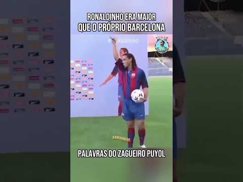 Ronaldinho mudou a história do Barcelona #ronaldinho #ronaldinho10 #barcelona #futebol