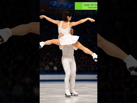 ❄️🩵Whispers on Ice: A Flash of Fire and Grace🪩⛸️ #iceskating #icefactor #icedance #figureskating