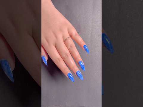 Easy marble nail art design without water for beginners🌼#shorts #nailart #naildesign #youtubeshorts