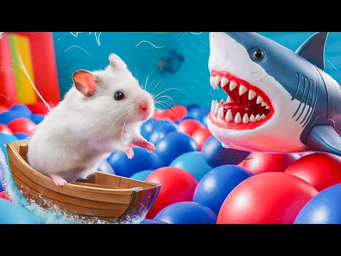 The Colorful Challenge: Hamster's Great Escape from the Foam Ball Pit