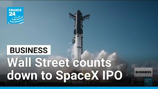 YouTube video thumbnail: Wall Street Counts Down to Spacex IPO 