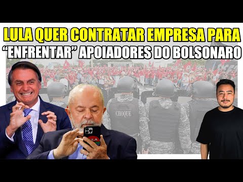 Bateu o medo: Lula quer contratar empresa para "enfrentar" apoiadores do Bolsonaro