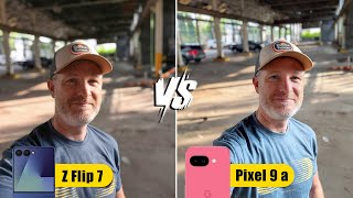 Samsung Galaxy Z Flip7 versus Pixel 9a camera comparison