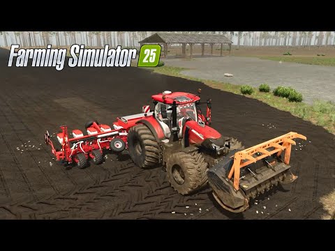 Building a Mega Farm Out of a Forest #7 PineWood Forest | Hard Mode Farming Simulator 25 Time Lapse